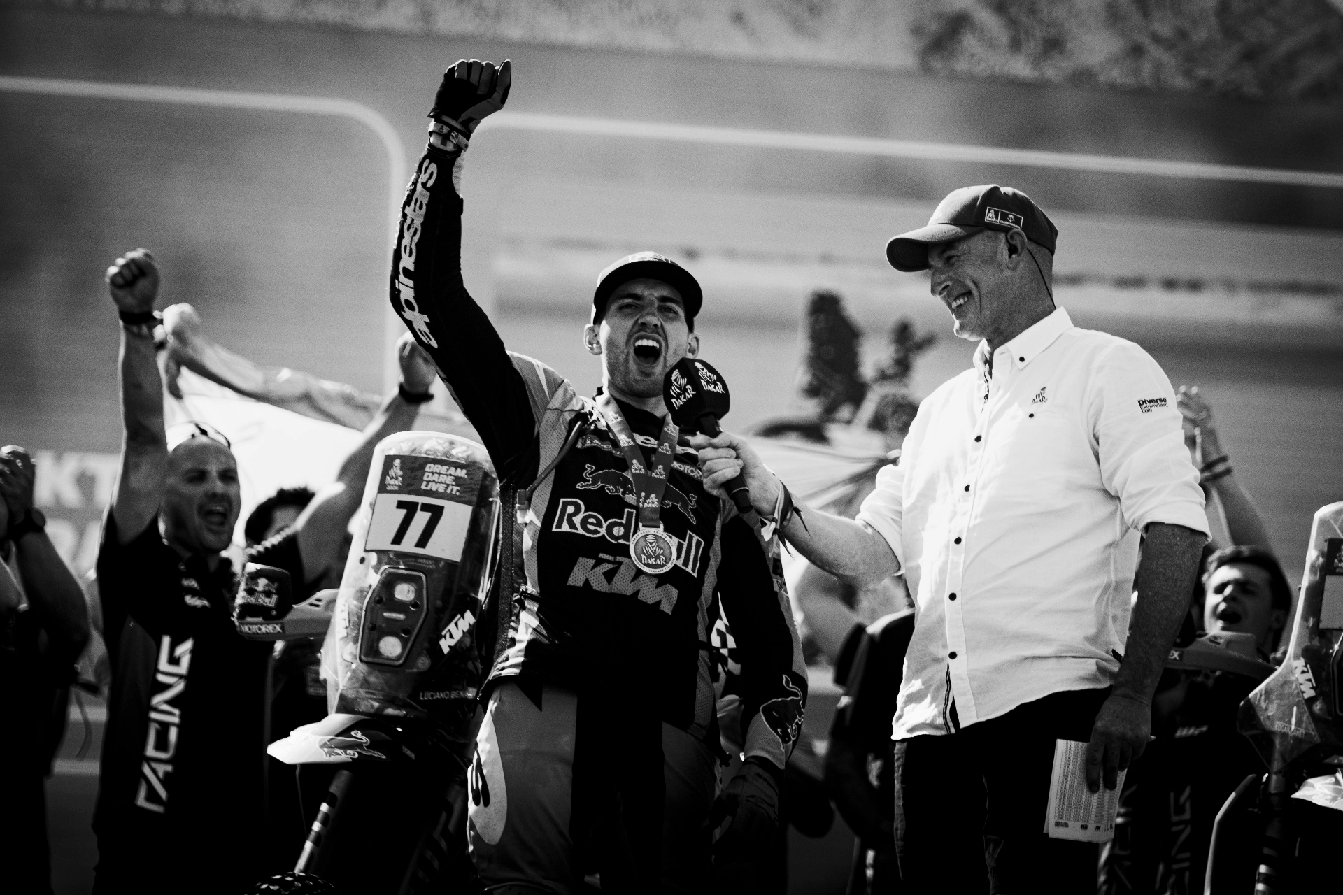 Jubel auf dem Podium